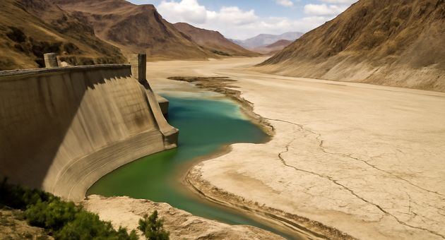 بحران آب در اصفهان: تراز سد زاینده‌رود ۷ متر پایین رفت | تحلیل وضعیت منابع آبی استان در سال ۱۴۰۴