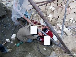 سقوط بالابر روی کارگر ساختمانی خیابان سپهسالار
