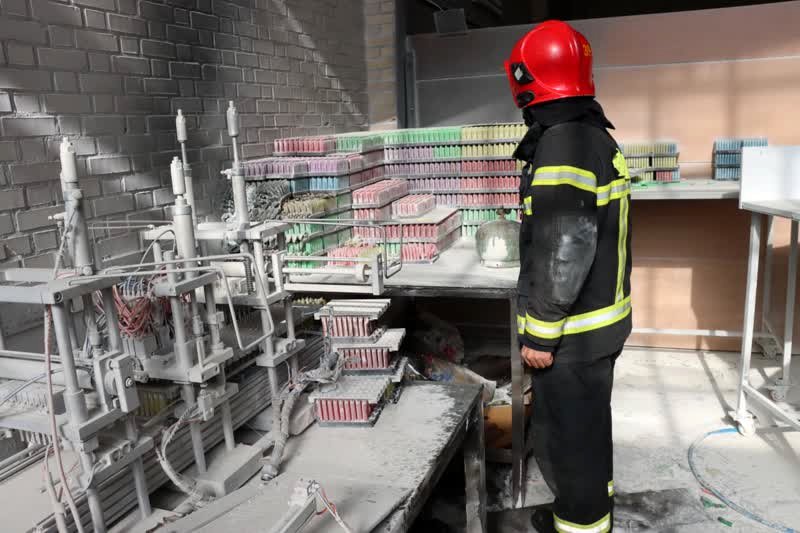 اطفای به موقع حریق کارگاه فندک سازی