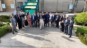 رونمایی از نخستین دستگاه سرند غلطکی هوشمند مجهز به دیسک خورشیدی در اصفهان