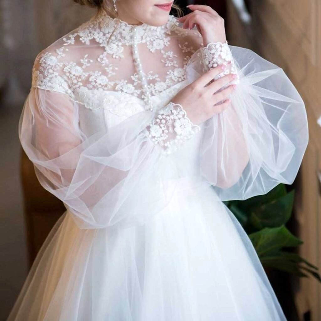 90 مدل لباس عروس پوشیده 1404 ساده و شیک