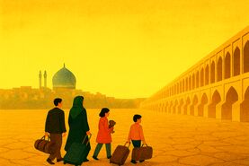 غبار مهاجرت روی صورت اصفهان