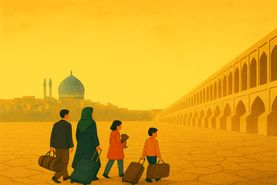 غبار مهاجرت روی صورت اصفهان